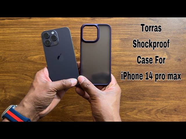 Torras Deep purple shockproof case for Iphone 14 Pro Max Unboxing and review