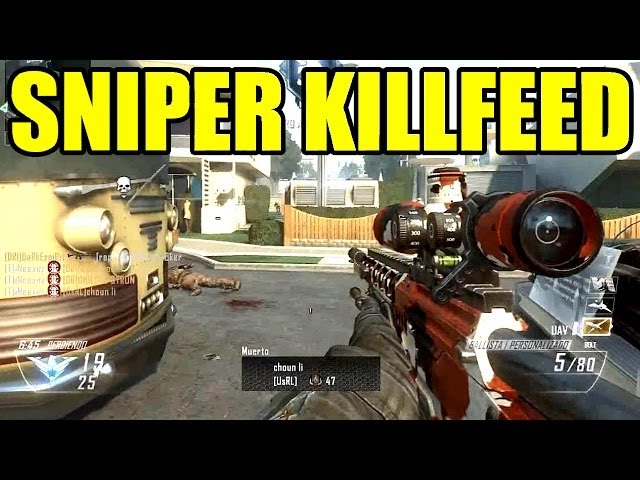 Sniper Killfeed | Black ops 2 VS Ghosts | Call of duty Ghosts