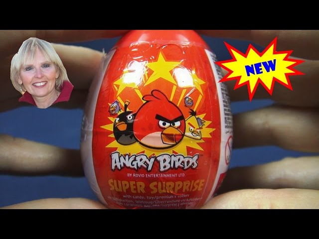 ♥♥ 5 Surprise Eggs: Disney Princess, 2 Spiderman, Angry Birds,  and Kinder Joy