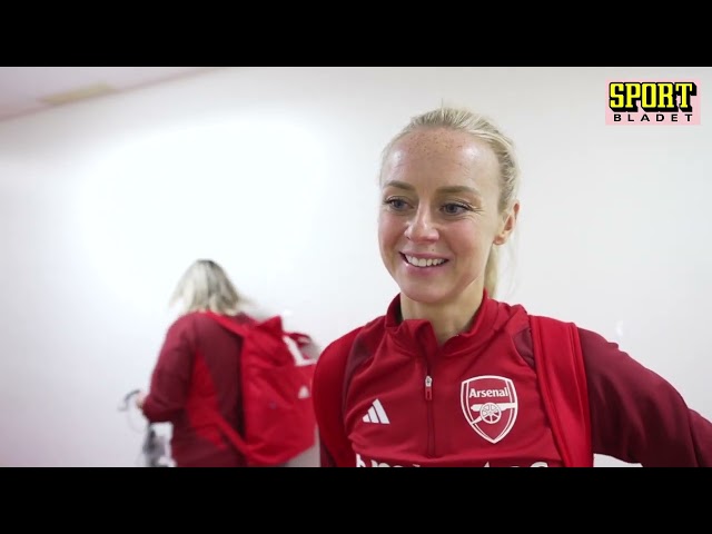 Amanda Ilestedt after her Arsenal debut in Linköping