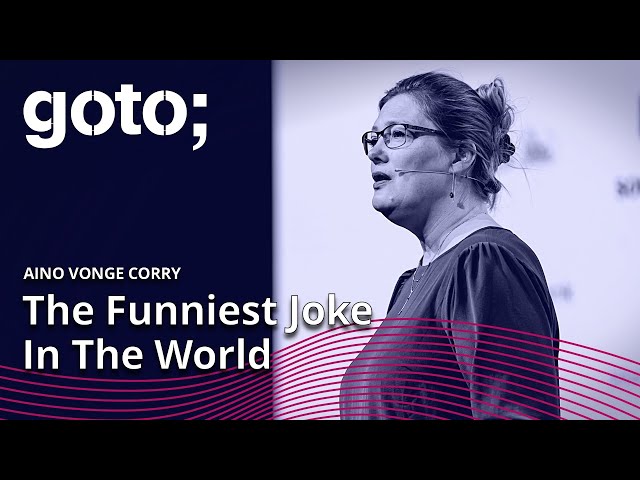 The Importance of Laughter • Aino Vonge Corry • GOTO 2022