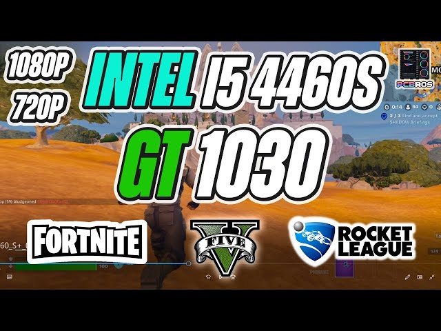 Intel i5 4460S + GT 1030 Budget Gaming - 2024