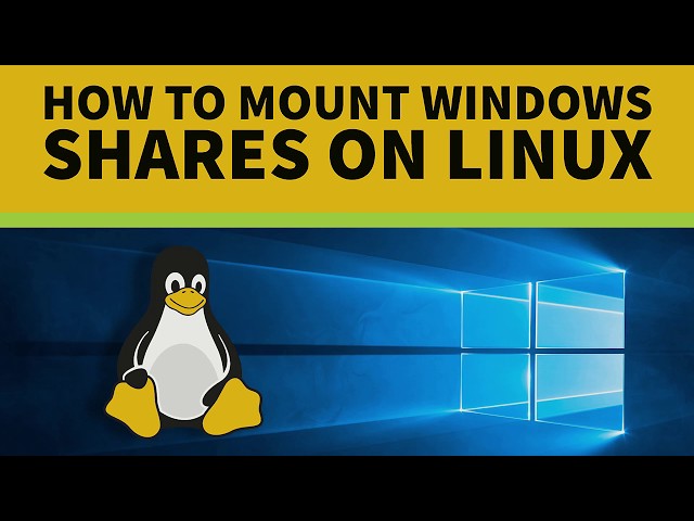 How to Mount a Windows Share on Linux Video Tutorial