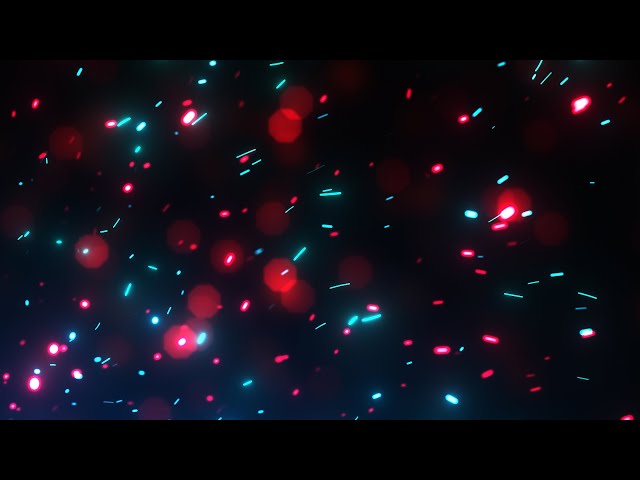 Bright Flying Red and Blue Fire Sparks Background video | Footage | Screensaver