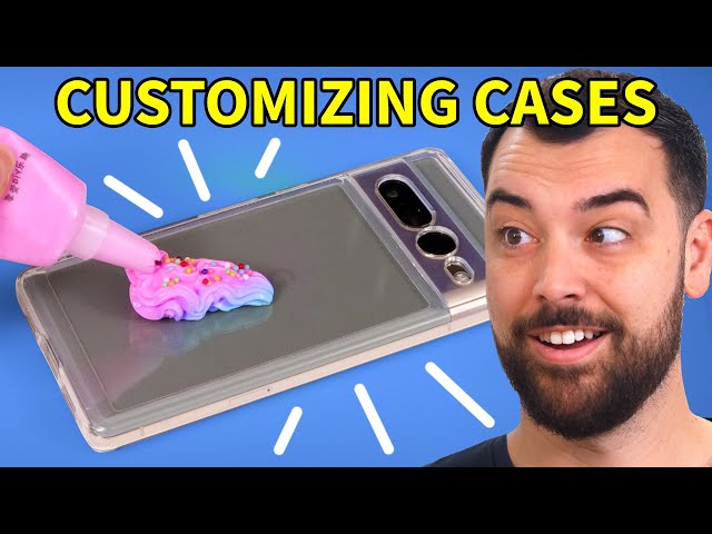 Customizing phone cases with “whipped cream”