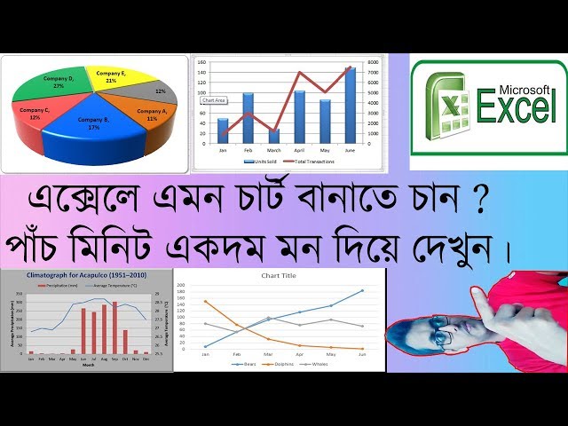 How to create graphs or charts in Excel 2010 | Bangla excel tutorial
