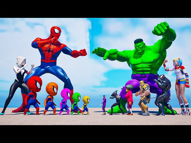 Team 5 Spider Man: Horse Racing Challenge with Scary Teacher vs Spiderman, Hulk, Iron Man, Batman #2
