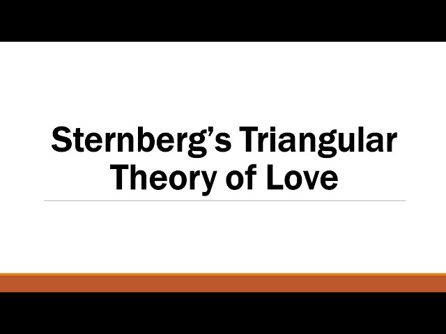 Sternberg's Triangular Theory of Love