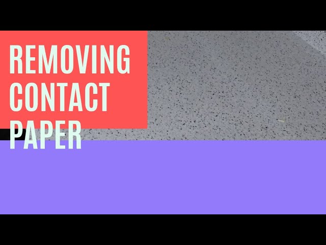 How to remove adhesive after removing contact paper from kitchen countertops/January/2021