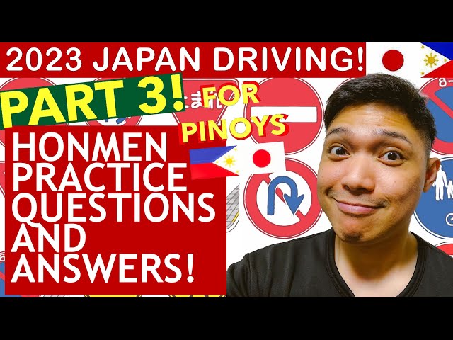 PART 3!  HONMEN DRIVING TEST IN JAPAN 2023 ENGLISH QUESTIONS AND ANSWERS AND KARIMEN EXAMS (TAGALOG)