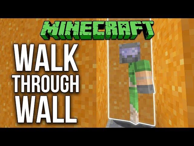Minecraft 1.12 Walk Through Wall Tutorial
