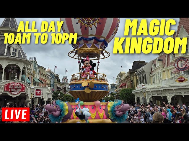 🔴 LIVE:  Magic Kingdom All Day Sunday for rides, shows, parades, and Fireworks 5/19/2024
