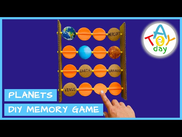 DIY Planet Memory Game | How to learn 8 Planets of the Solar System | Match the Planet Game for Kids