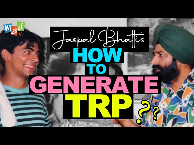 How to generate TRP ?  | JASPAL BHATTI COMEDY
