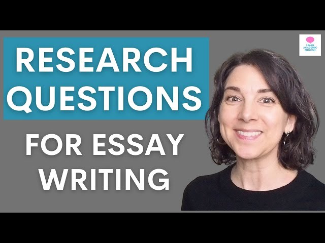 What is a good RESEARCH QUESTION? Example research questions for essays