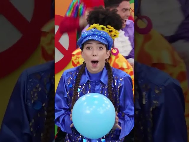 Huff and puff and blow up your balloon! 🎈 #thewiggles #shorts #party