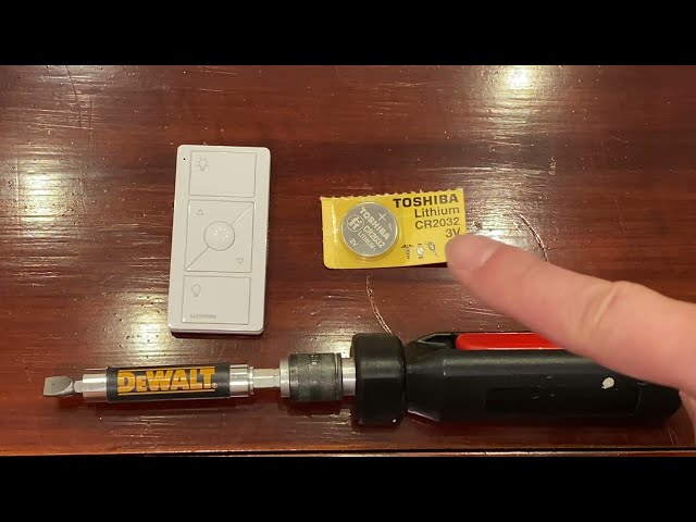 How to change batteries on lutron caseta pico remote CR2032 Lithium battery