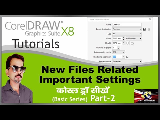 New Files Related Important Settings in CorelDraw in Hindi (Basic Series) Part-2