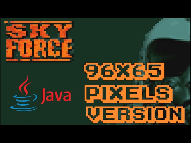 Sky Force JAVA GAME but 96x65 Pixels Version! (Infinity Dreams 2006) FULL WALKTHROUGH
