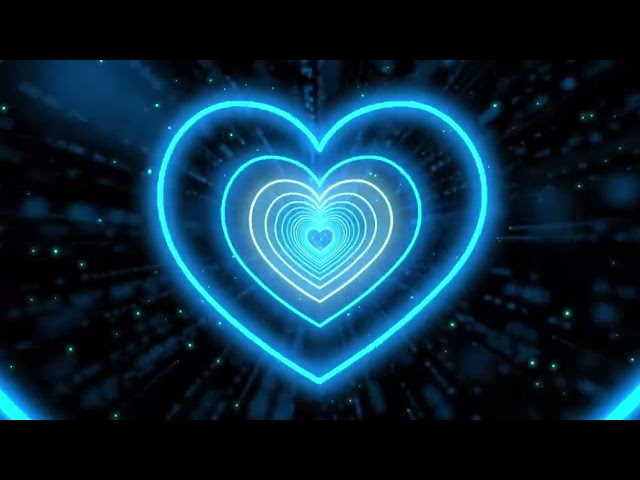 1 hour blue heart tunnel screen ‼️