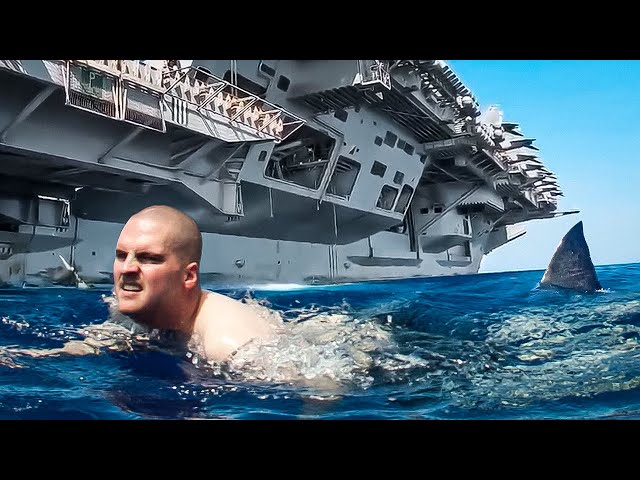 How Do US Navy Sailors Protect Aircraft Carriers From Sharks?