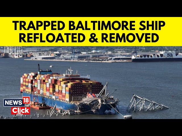 Baltimore Ship Collapse: Cargo Ship The Dali Finnaly Being Removed | Baltimore Bridge News | G18V