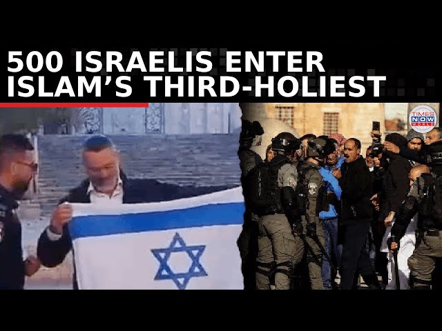 Controversy Erupts: 500 Israelis Enter Al-Aqsa, Wave Flag at Islam's Third-Holiest Site | TN World