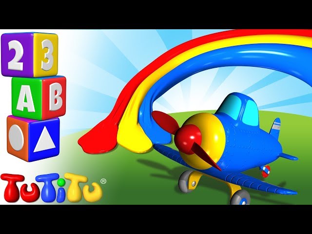 💛🧡💚Fun Toddler Colors Learning with TuTiTu Airplane toy💚💜💙  TuTiTu Preschool and songs🎵