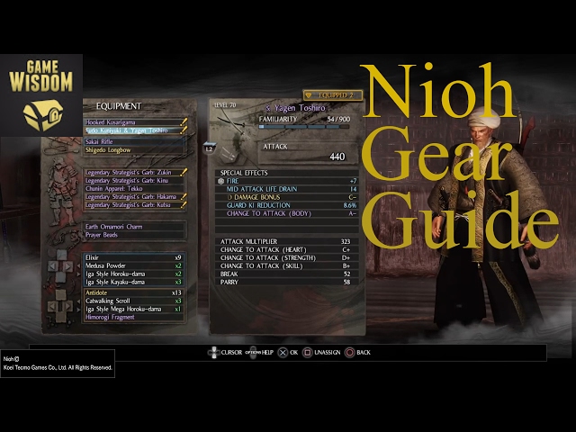 How to Make the Best Gear in Nioh