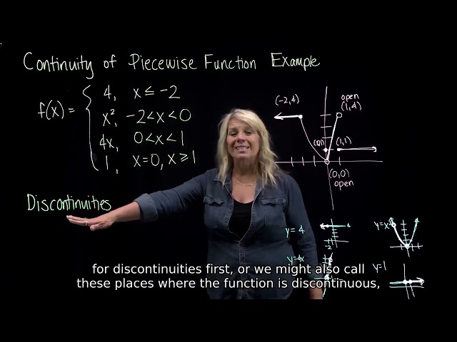 Continuity Piecewise Function Example