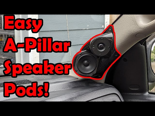 The quickest way to make speaker pods!  Custom A-Pillars!