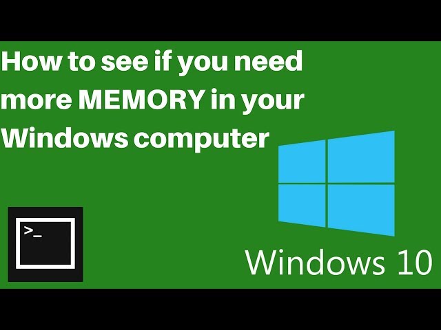 How to see if your Windows 10 computer needs more memory using RESMON DOS command