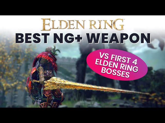 Best Elden Ring Weapon for NG+ vs First 4 Bosses! (Dragon King's Cragblade)