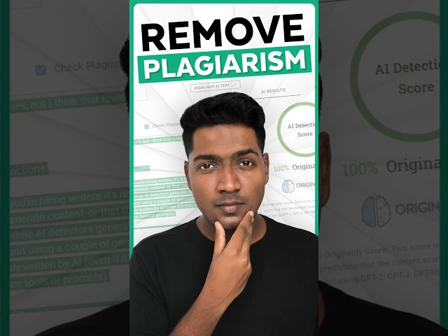 😮 Remove Plagiarism in 30 Seconds!