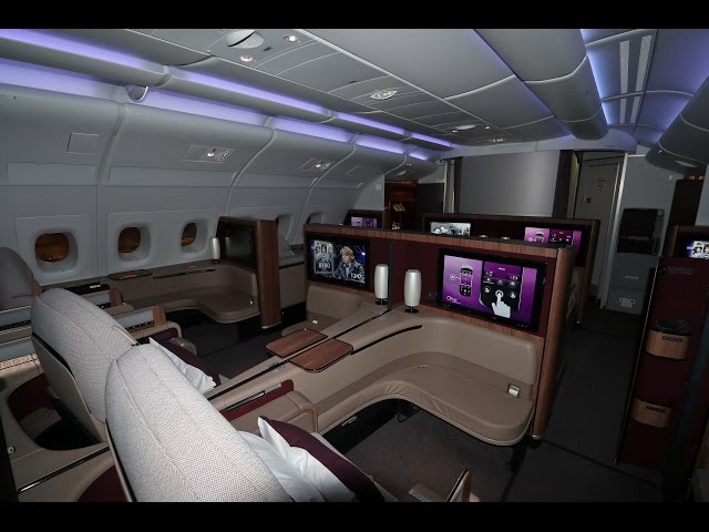 Qatar Airways A380 First Class 5 star experience Bangkok to Doha