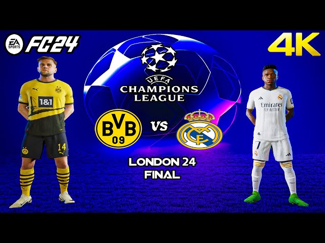 Borussia Dortmund vs Real Madrid - UEFA Champions League Final | FC 24 Gameplay Full Match
