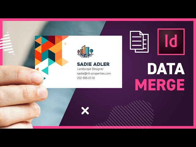 How to use DATA MERGE in InDesign CC 2019