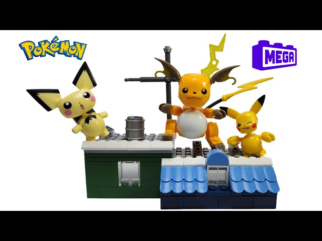 Building MEGA Pokemon Pikachu Evolution set - LEGO Pokemon Speed Build