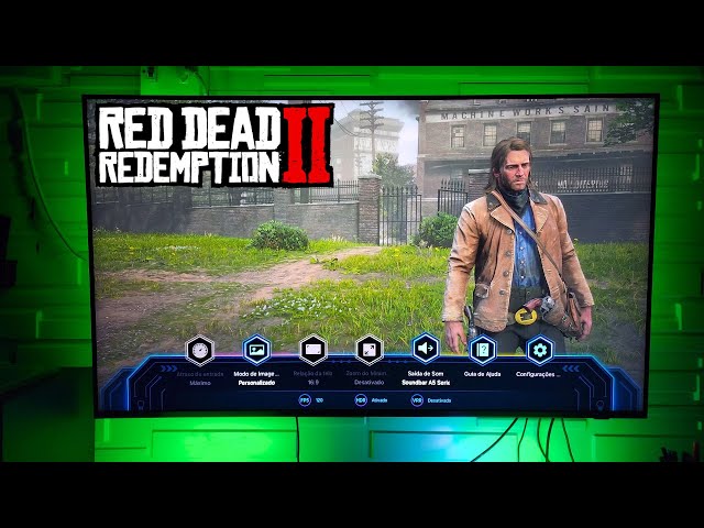 TV Samsung 4K Neo QLED 144 Hz + Red Dead Redemption 2 (Xbox Series X) - Teste de Imagem+ Performance