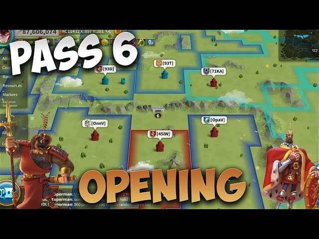 1093 VS OneV/1860 PASS 6 OPENING | Rise of Kingdoms