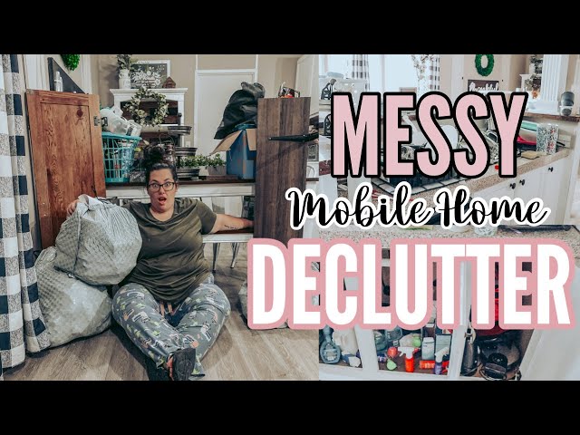 MASSIVE CLEAN & DECLUTTER 😱 | minimalism my way | single wide mobile home cleaning & decluttering