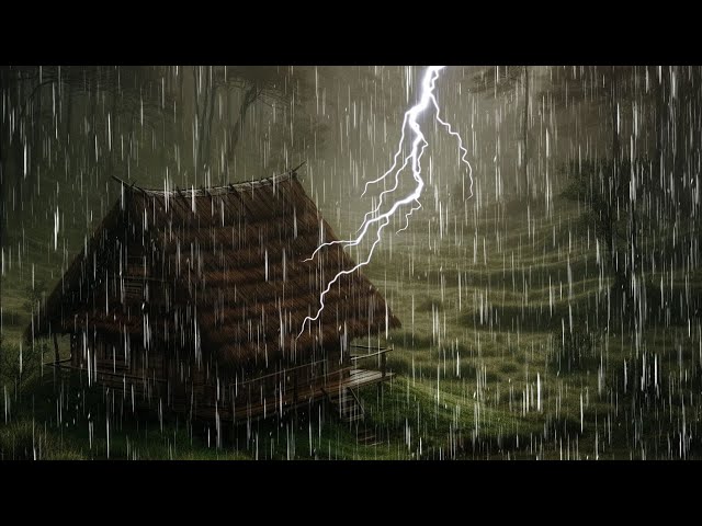 Rain Sounds For Sleeping - Fall Asleep With Rain And Thunder Sound At Night in 3 Minute