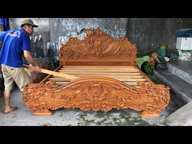 High-end Wooden Furniture Manufacturing Process || Extremely Large Woodworking Skill of Carpenter