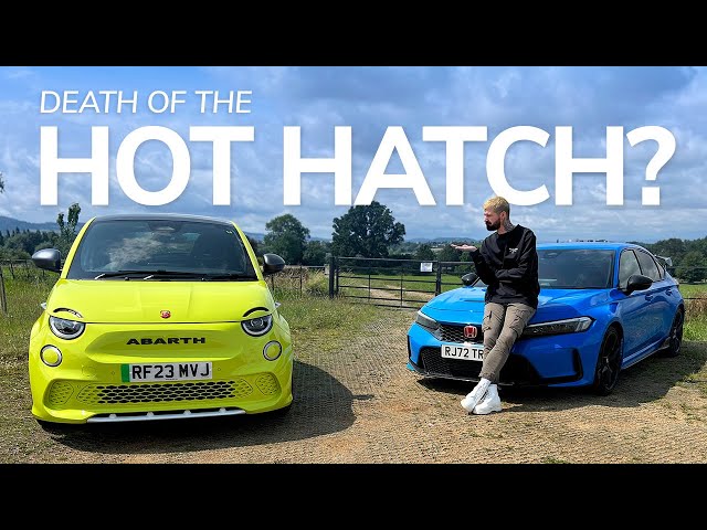 Can Electric Hot Hatches Ever Be As Good As The 'Real Thing'? | Abarth 500e Vs Honda Civic Type R 🤔⚡
