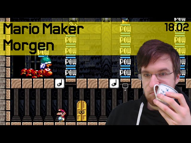 18.02 | POW-Blöcke stapeln! | Mario Maker Morgen