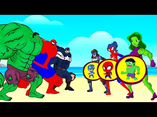 Evolution Of HULK PREGNANT, SPIDER-MAN, CAPTAIN AMERICA : Who Is The King Of Super Heroes?