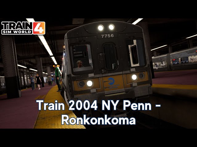 Train 2004 NY Penn - Ronkonkoma - LIRR Commuter - M7 - Train Sim World 4