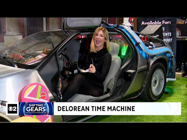 Delorean Time Machine at The Chicago Auto Show 2024