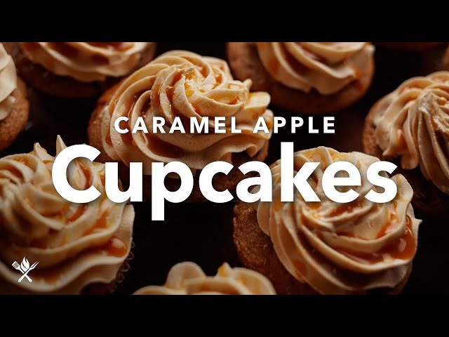Caramel Apple Cupcakes With Decadent Caramel Buttercream