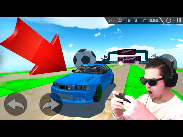 Mega Ramp Car bmw driving with Stunts Racing - level 1 - 5 android and ios gameplay